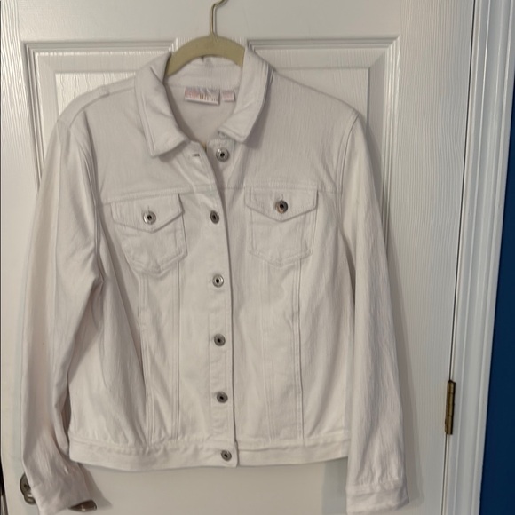 Women White Denim Jacket 2026.Belle by Kim Gravel | Jackets & Coats | Belle By Kim Gravel Womens ...